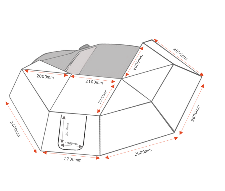 Wände für ROCKALU 450° Markise