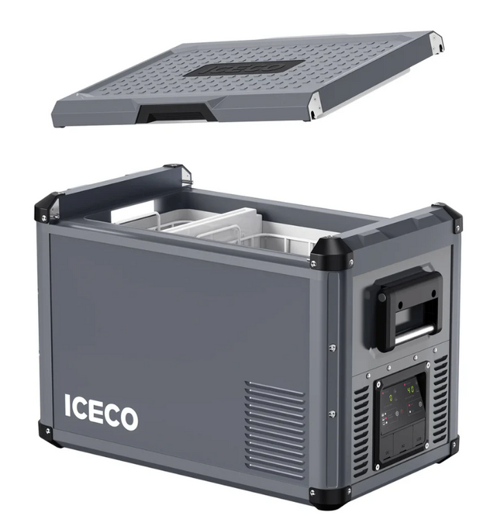 ICECO 45 Refrigerator/FreezerL Double Compartments - Grey