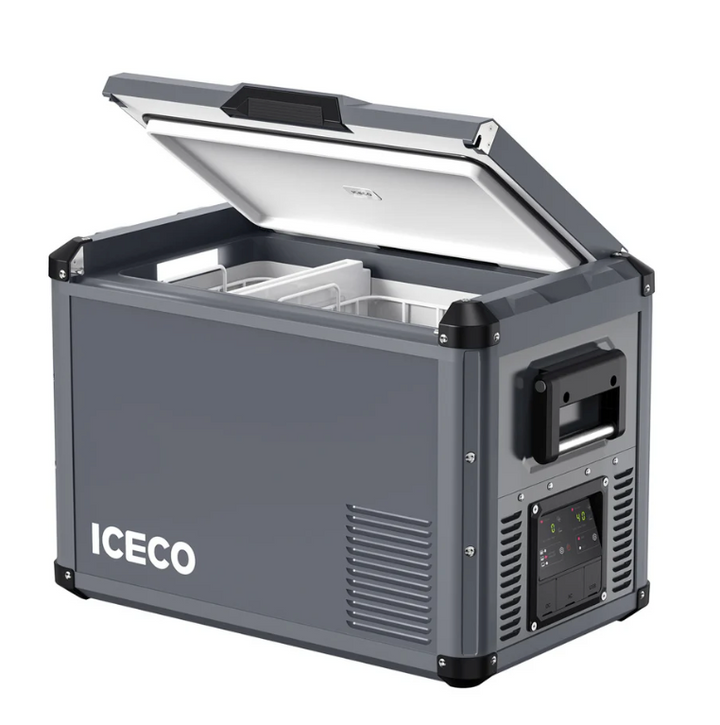 ICECO 45 Refrigerator/FreezerL Double Compartments - Grey