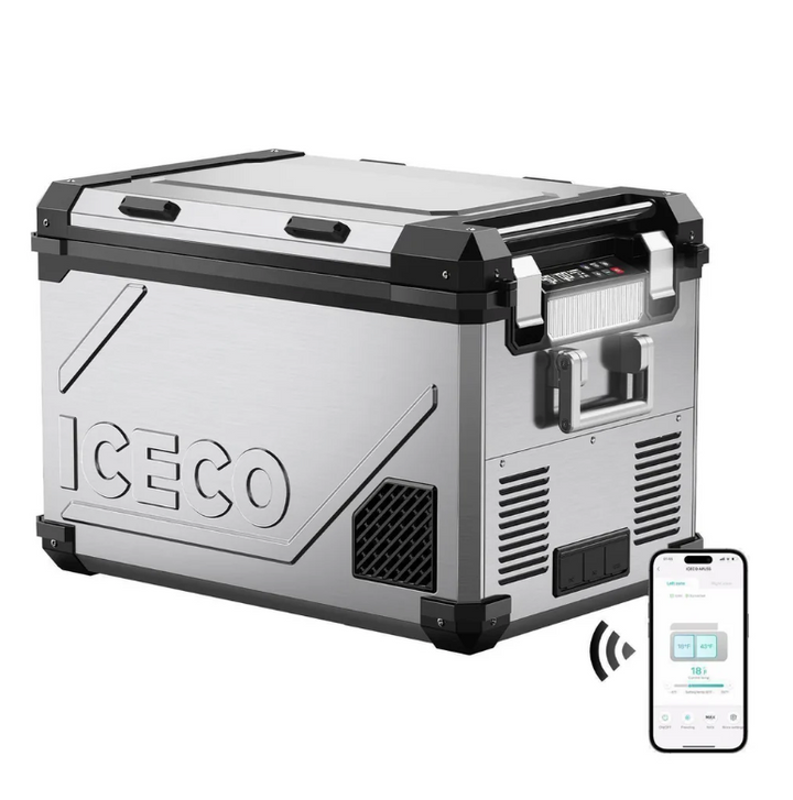 ICECO 55 Refrigerateur/Congélateur 55L ( Double Compartiments réglable) - Silver