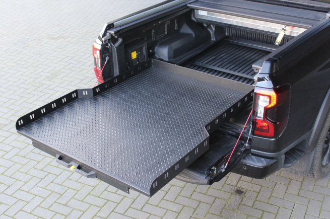 Half Sliding Top + Double Stacked Aluminum Drawers