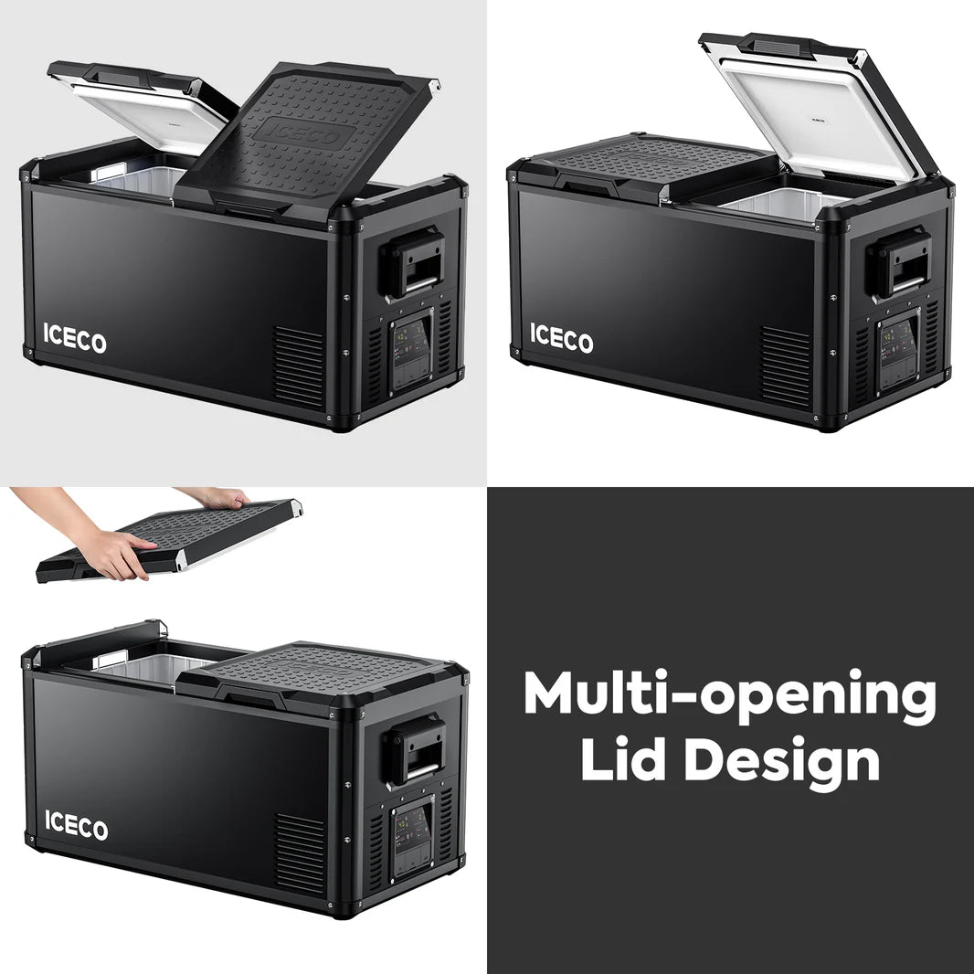 Réfrigérateur/Congélateur ICECO VL90PROD 90L - Double Zone - Noir