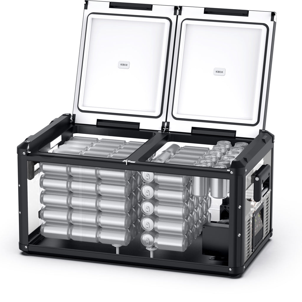 Réfrigérateur/Congélateur ICECO VL90PROD 90L - Double Zone - Noir