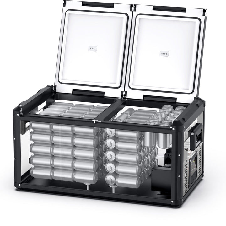 Réfrigérateur/Congélateur ICECO VL90PROD 90L - Double Zone - Noir