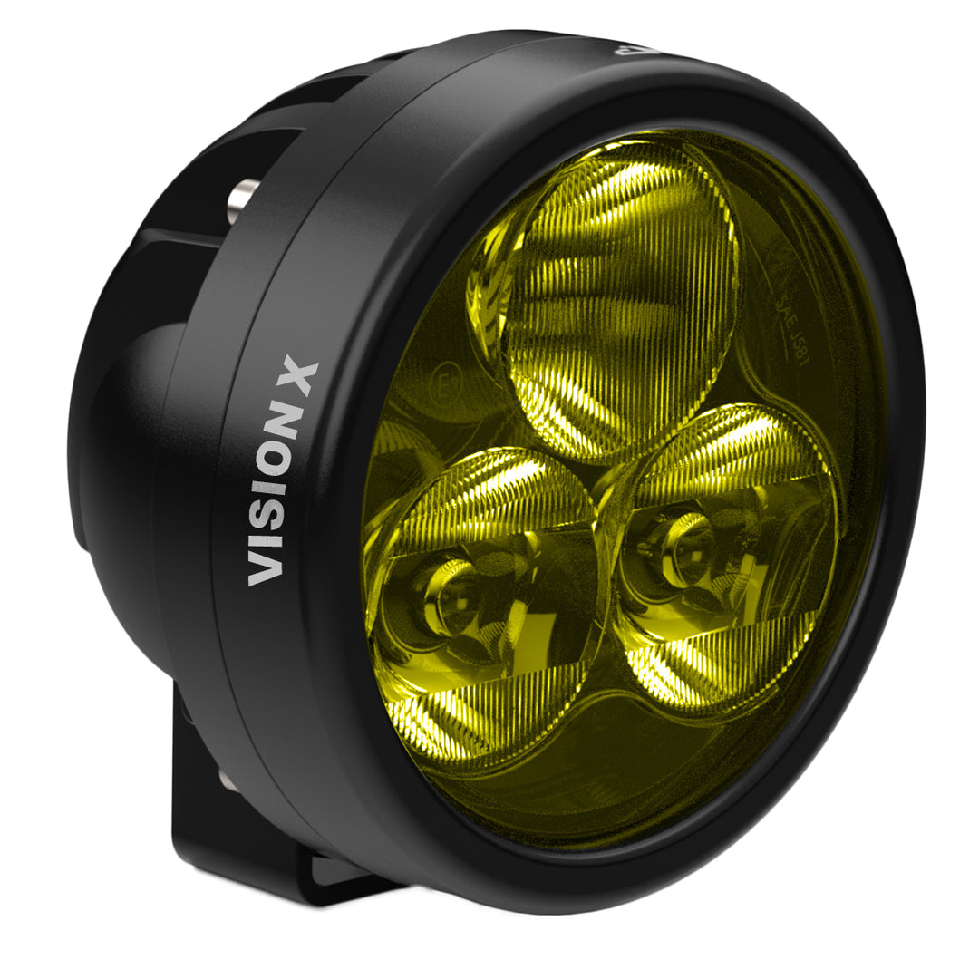 Longue portée LED Vision X Cannon Race CR-3 Hybrid jaune sélectif