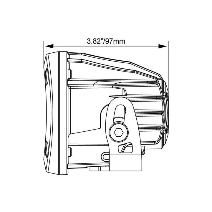 Longue portée LED CG2 3,7" 10 W Spot - Vision X