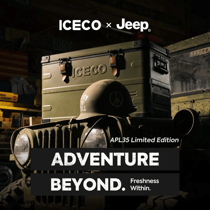 Réfrigérateur/Congélateur ICECO APL35 × Jeep® Limited Edition 35L - Double Zone - Jeep 41 Green