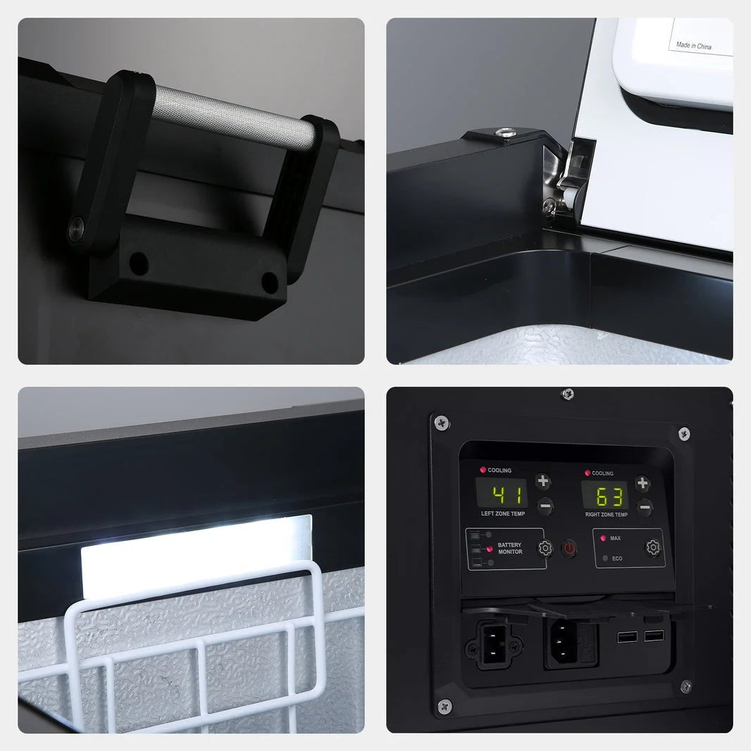 Réfrigérateur/Congélateur ICECO VL75PROD 75L - Double Zone - Noir