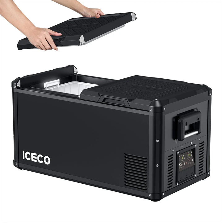 Réfrigérateur/Congélateur ICECO VL75PROD 75L - Double Zone - Noir