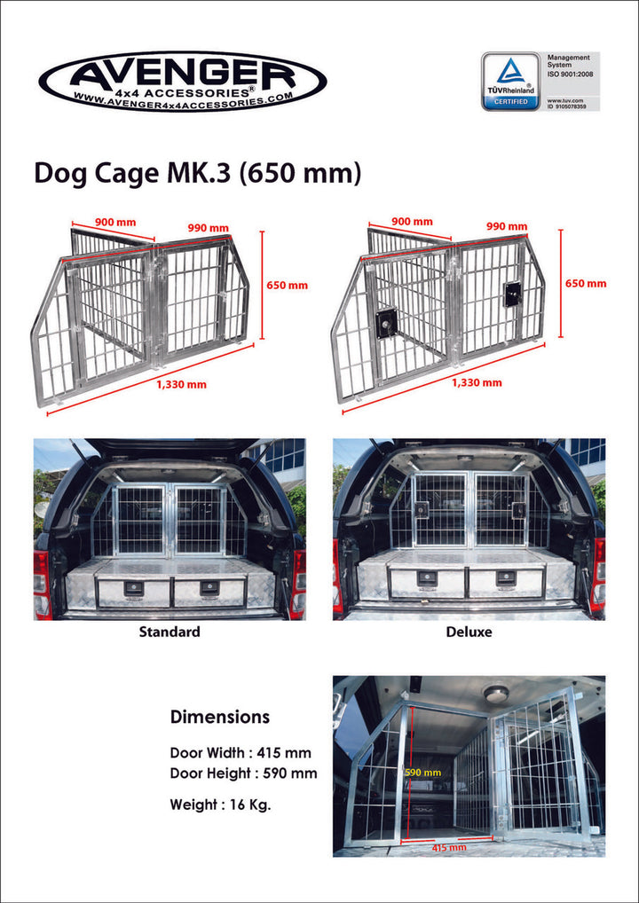 Double Cage à chiens (petite)