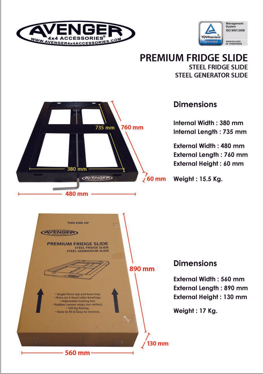 Premium Tilting Slide for Fridge (40L)